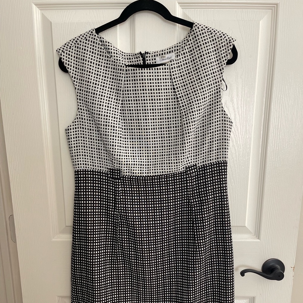 Calvin Klein Black and White Dress